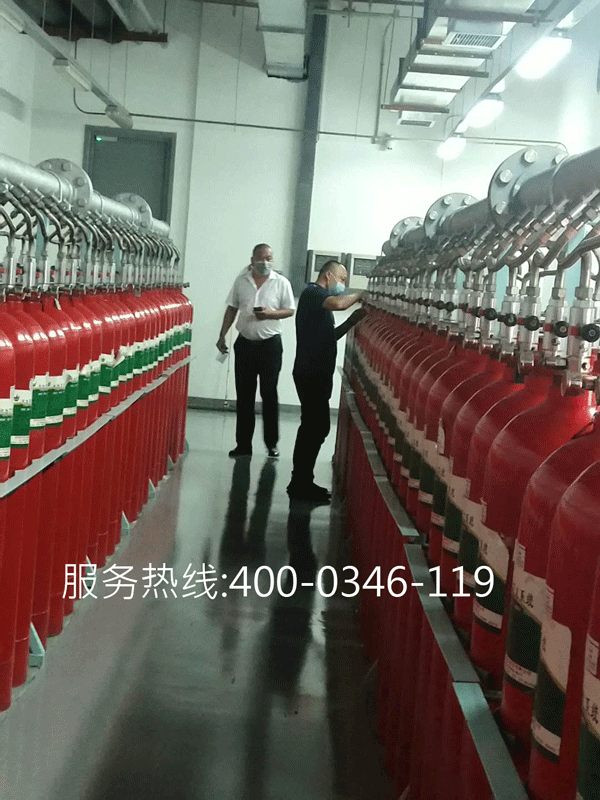 防護(hù)區(qū)安裝外貯壓式七氟丙烷滅火系統(tǒng)